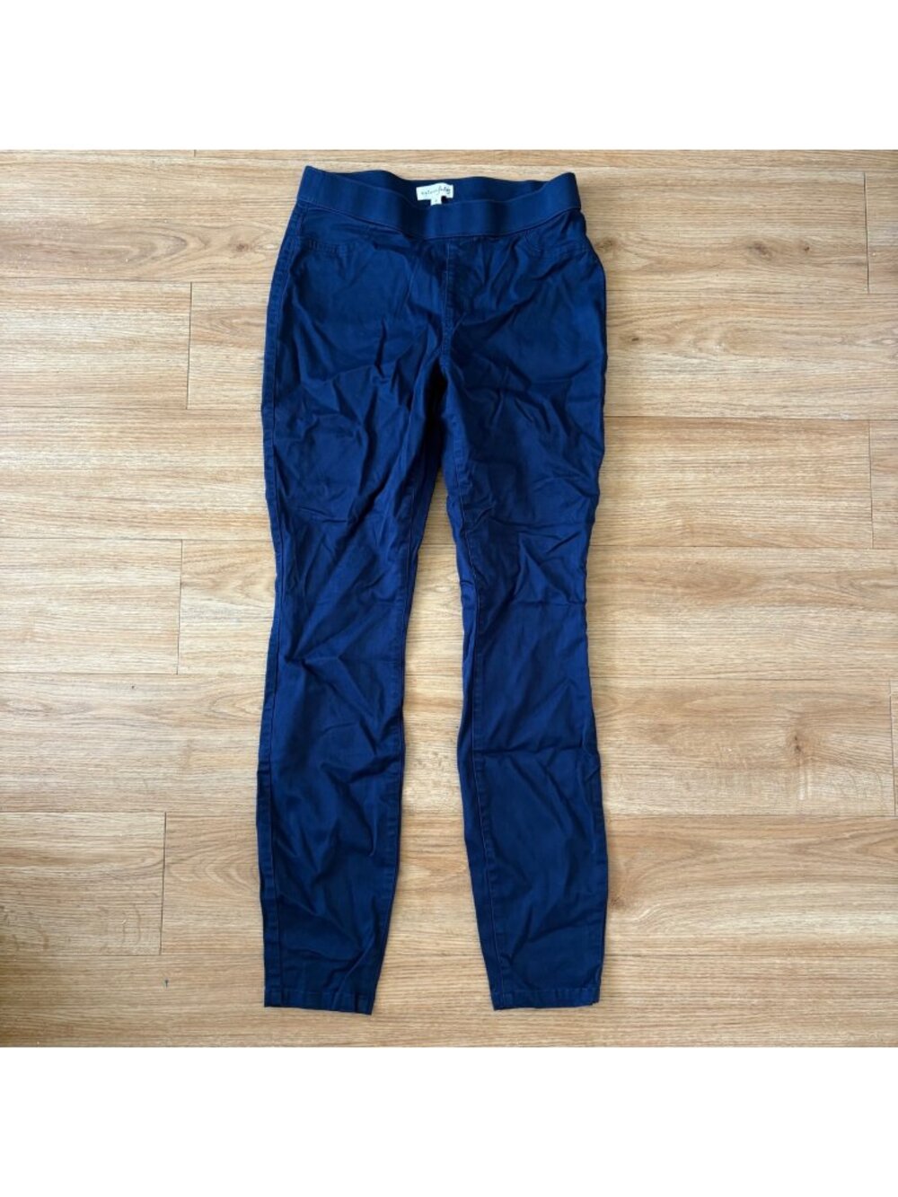 Maison Jules Mid Rise Skinny Ankle Stretch Trouser Pants Blue Women’s Sz S